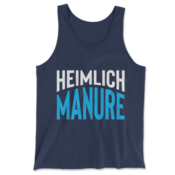 Heimlich Manure Men/Unisex Tank in Navy color